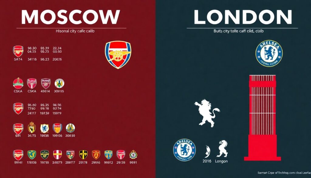 Сравнение лиг столичных клубов: достижения и регалии - иллюстрация